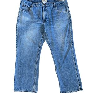 L.L.Bean Men’s Classic Fit Blue Jeans 40x28 Cotton Straight Leg Medium Wash